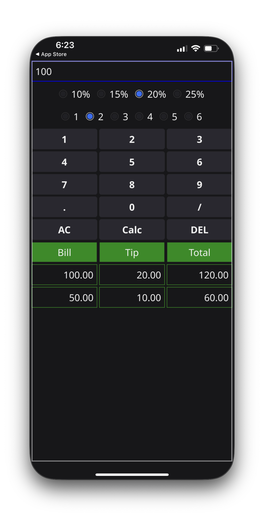 app screenshot